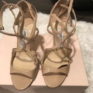 Jimmy choo nude patent leather heels!